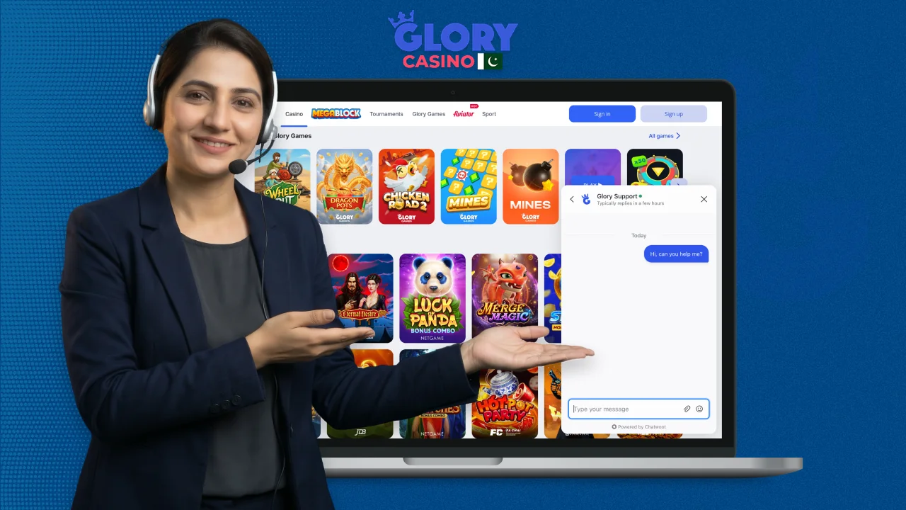 Glory Casino Customer Support for users from Pakistan
